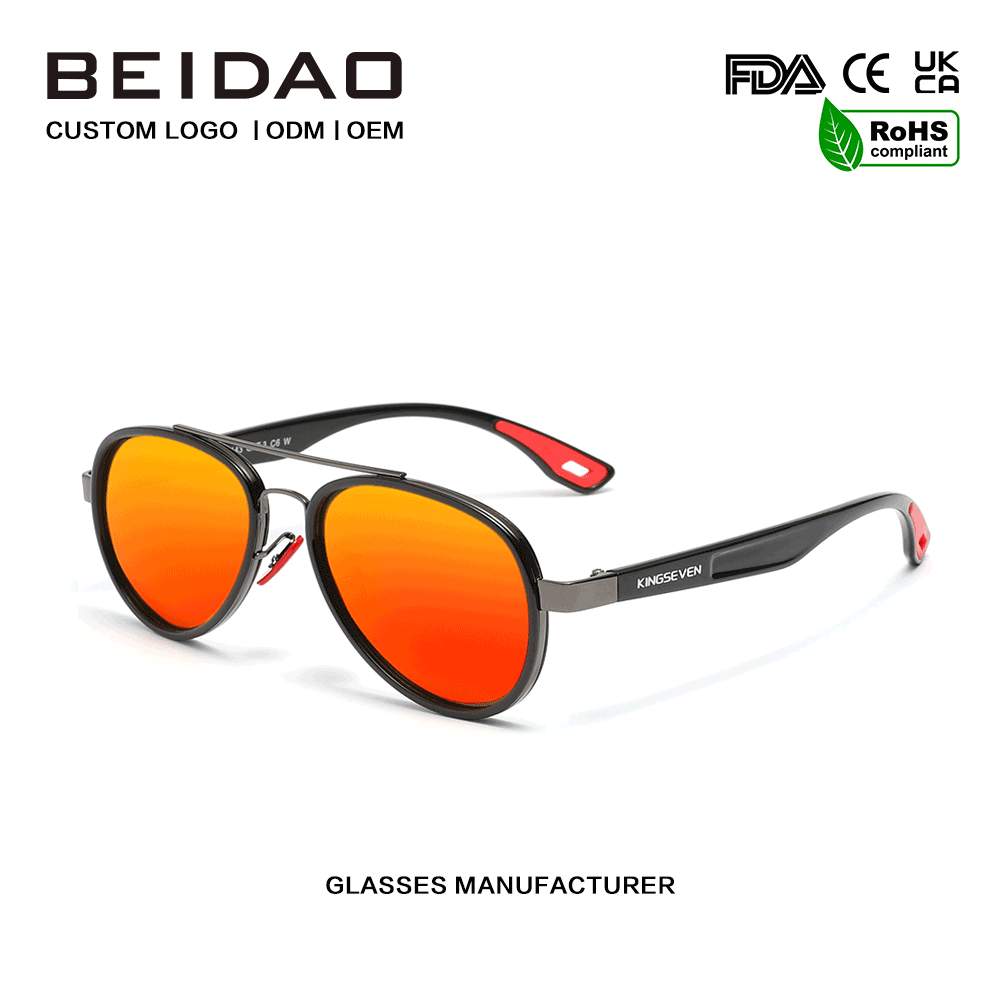 2026 Retro Cross-wewatesan TR90 Sunglasses kanggo Pria Wanita