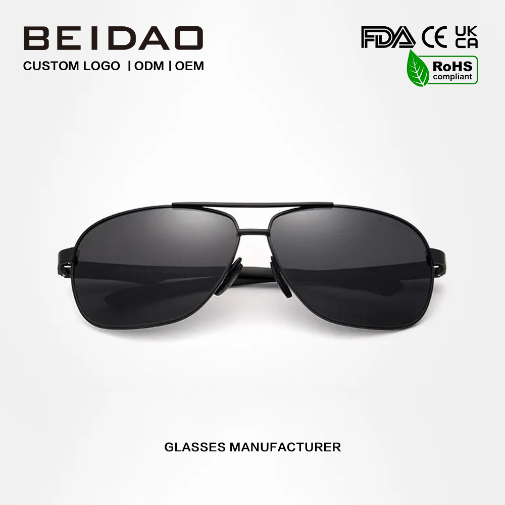 Kacamata Hitam Aluminium Aviator Kanggo Wong Nyopir