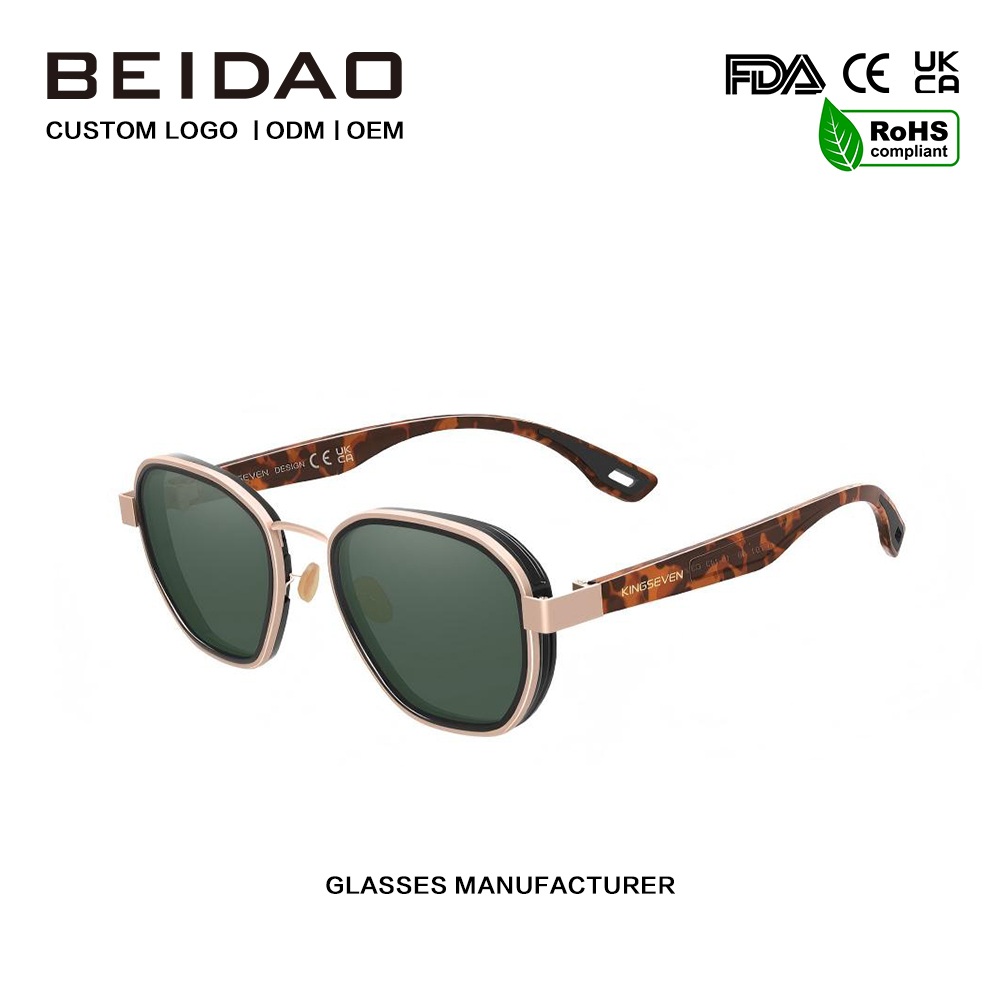 Kacamata Hitam Terpolarisasi Aluminium Reflektif Klasik