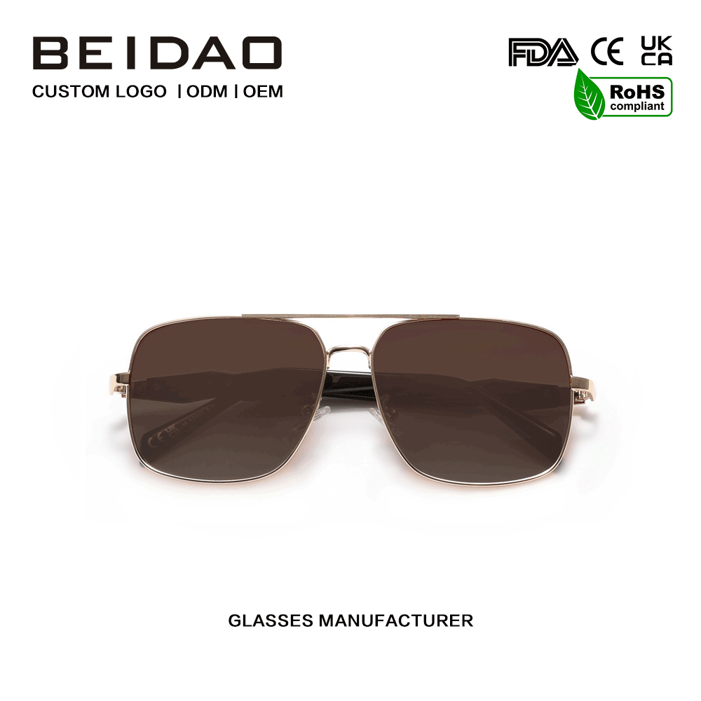 Desainer Alloy Frame Polarized UV400 Sunglasses Driving