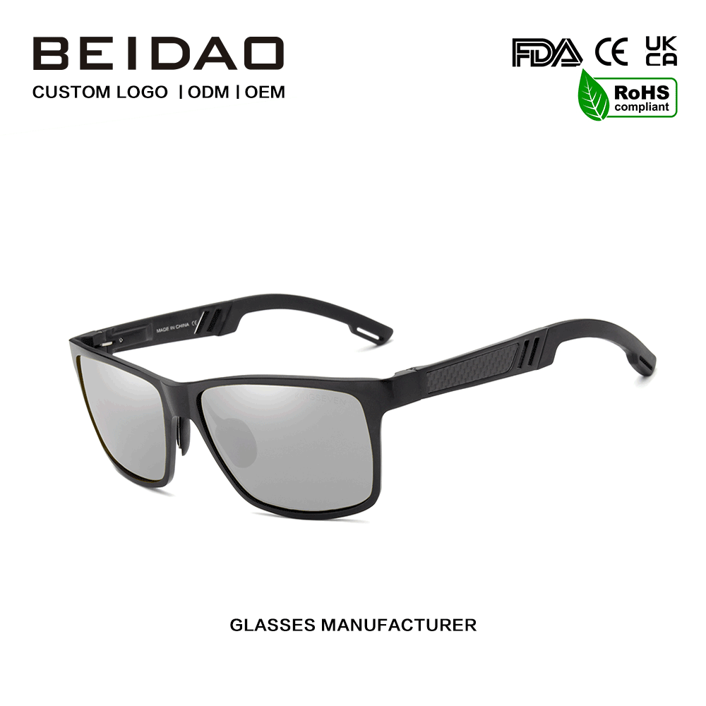 Desainer Polarized Rectangular Outdoor Sunglasses Kanggo Wanita Pria
