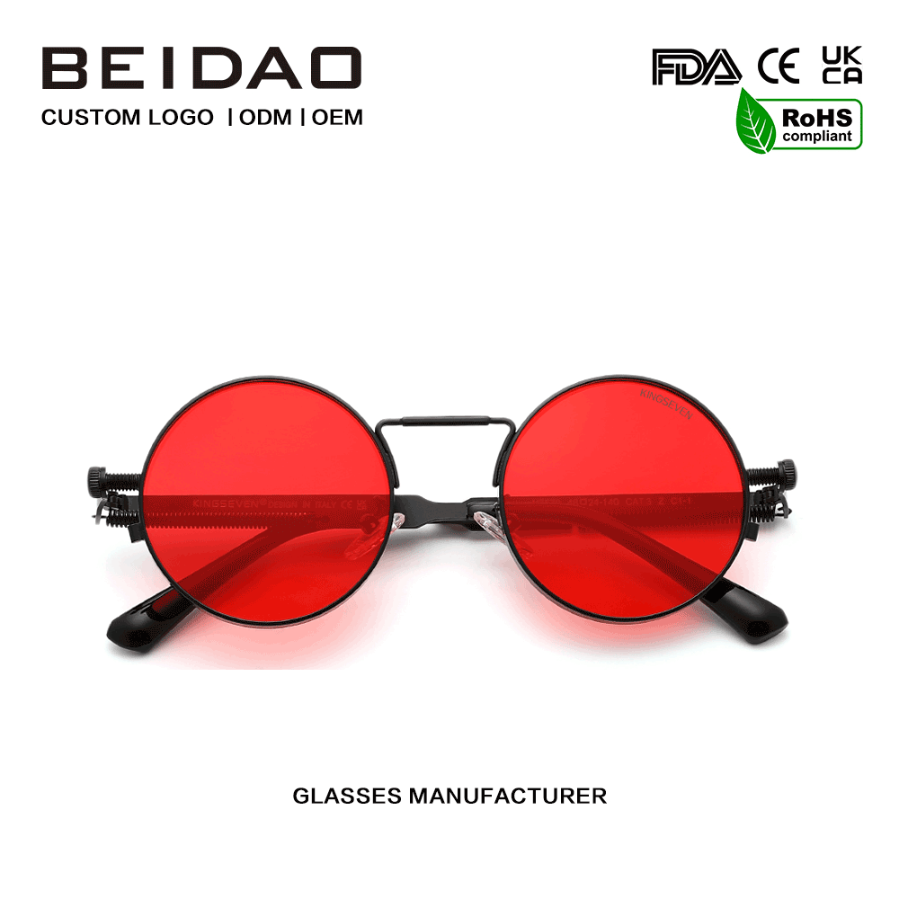 Desainer UV400 Proteksi Polarized Metal Frame Sunglasses kanggo Pria