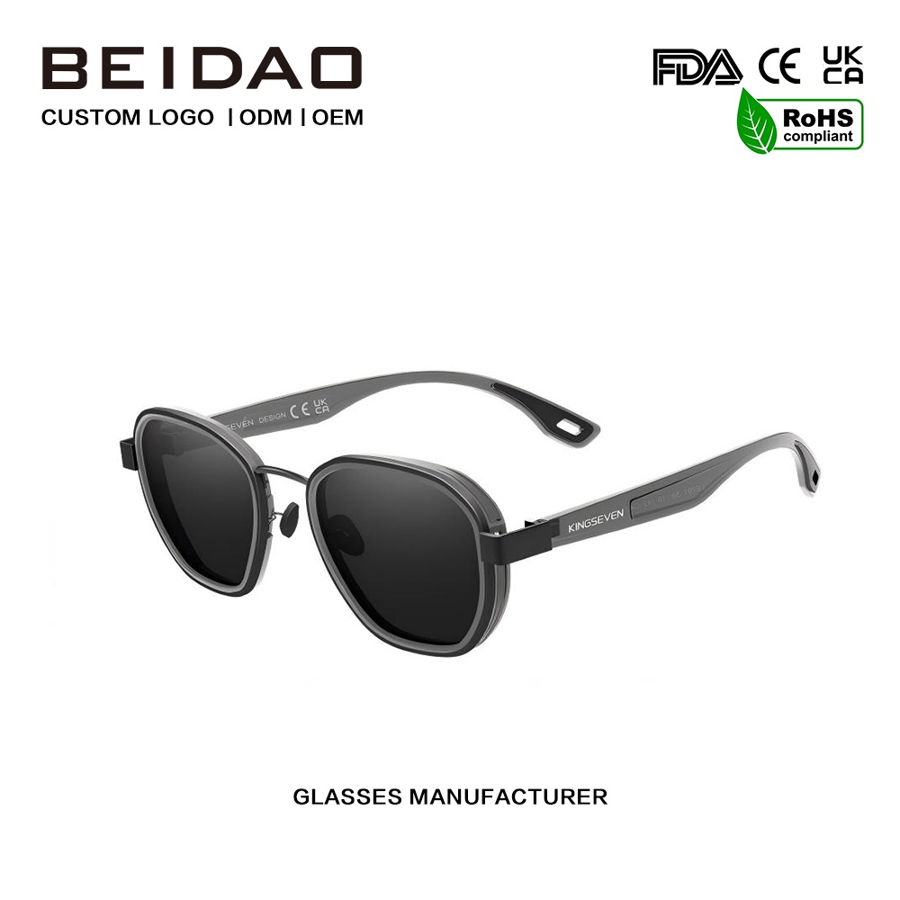 Kacamata Polarized Aluminium Drak Grey