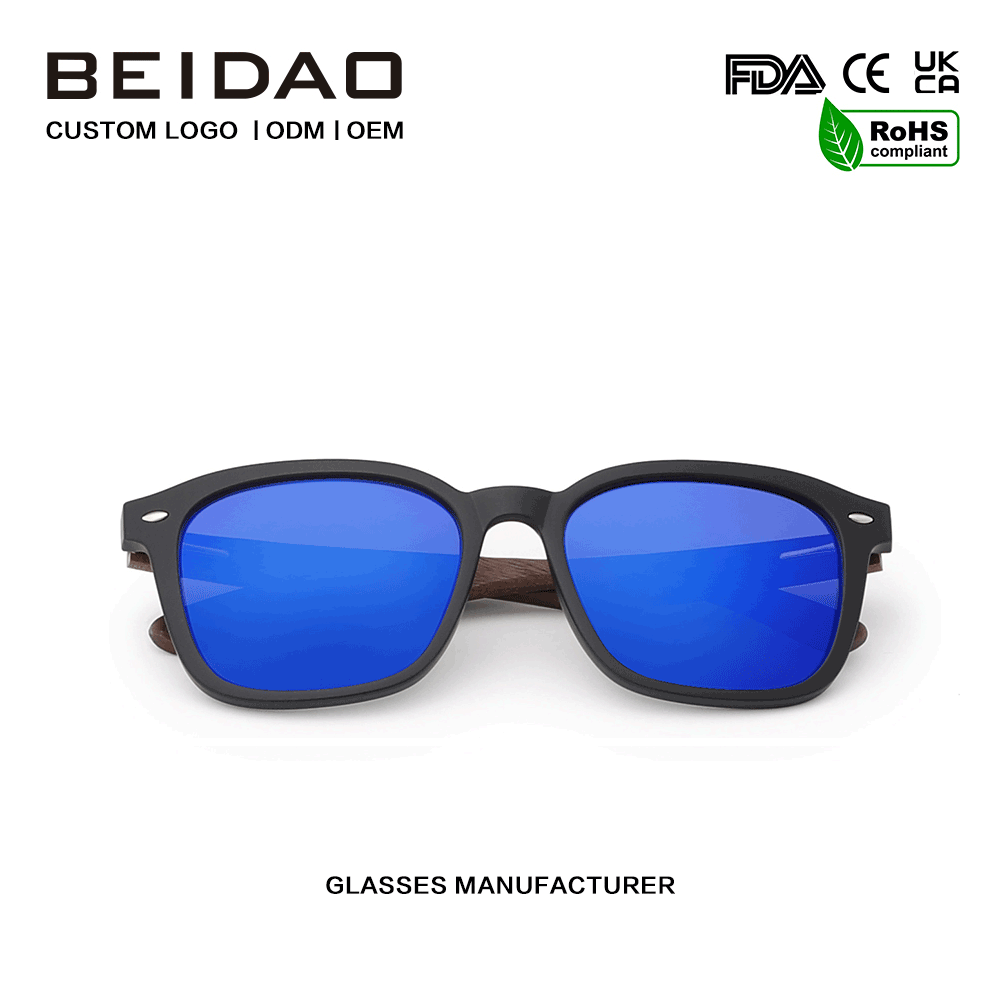 Fashion Retro Handmade UV400 TR90 Frame Kacamata Terpolarisasi