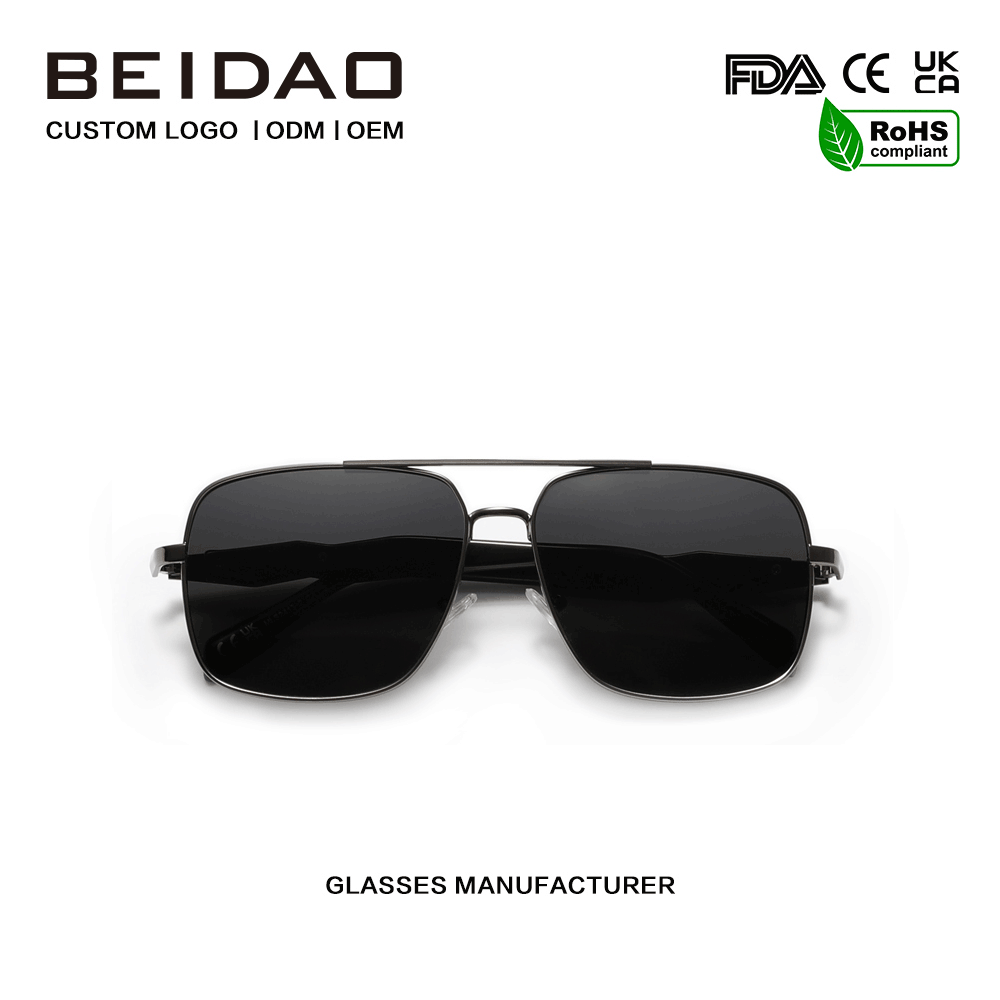 Kualitas Tinggi Alloy Frame UV400 Sunglasses kanggo Fishing Driving