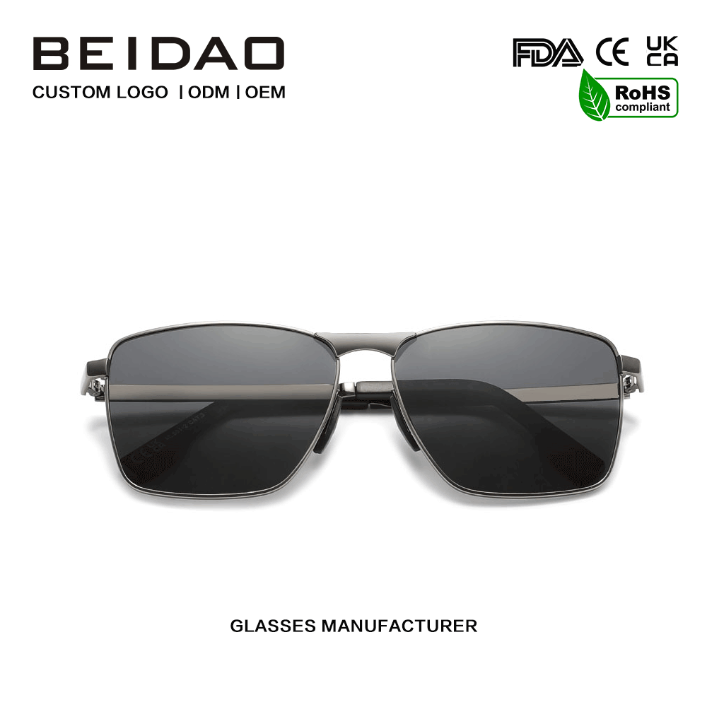 Kacamata Sunglasses Lensa TAC Alloy Square UV400 Polarisasi Mewah