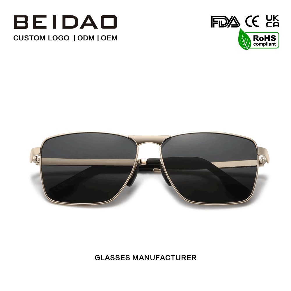 Kacamata Sunglasses Lensa UV400 TAC Alloy Mewah kanggo Unisex