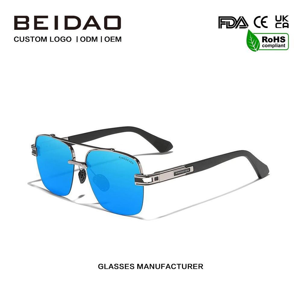 Mewah kanggo Pria Colorful Retro Polarized Sunglasses