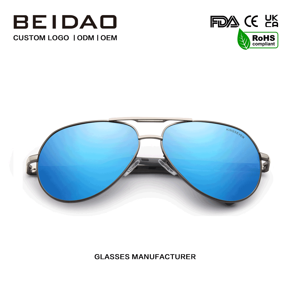 Kacamata Frame Sunglasses Polarized UV400 Fashion Alloy Frame Pria