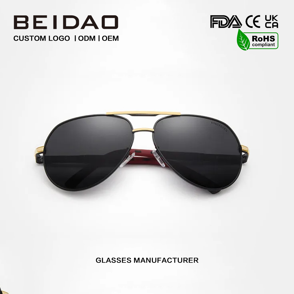 Kacamata Sunglass Aluminium Fashion Pilot UV400 Polarisasi Pria