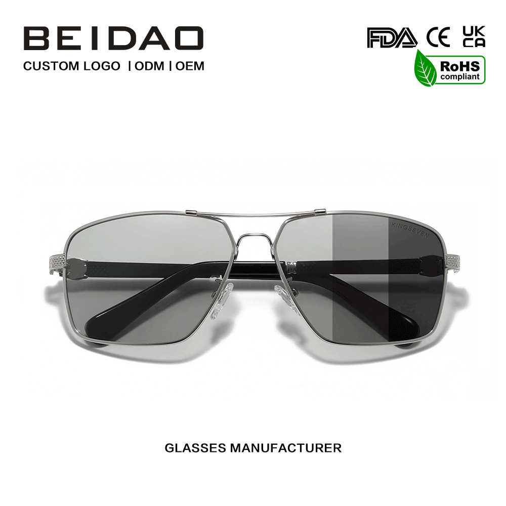 Lensa Photochromic Square Pria Kacamata Nyopir Outdoor