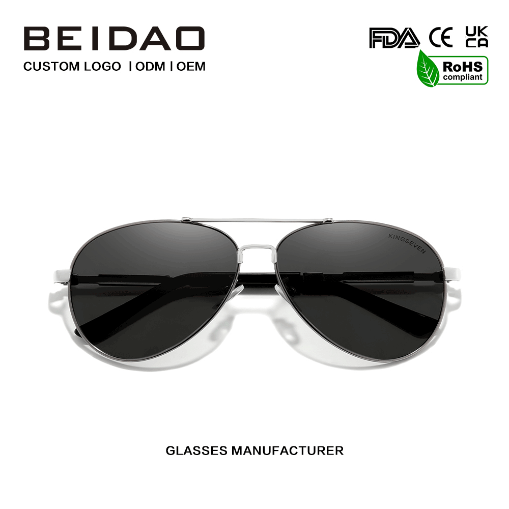 Kacamata Hitam Rim Lengkap Aluminium Polarisasi kanggo Unisex