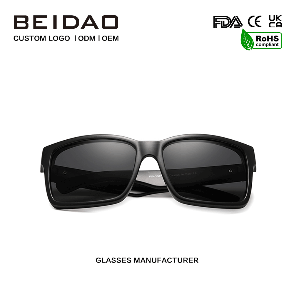 Olahraga Polarized PC Frame Mirror UV400 Lensa Sunglasses kanggo Unisex