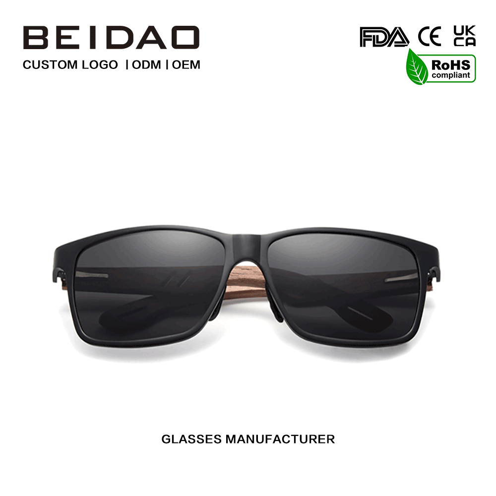 Kacamata Hitam Anti Radiasi Desainer Unisex Square Polarized