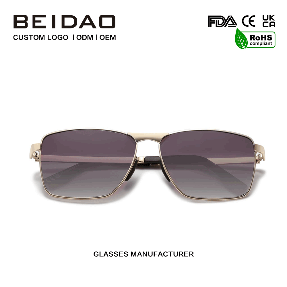 Kacamata Sunglass Proteksi UV400 Rectangular Gradient Vintage