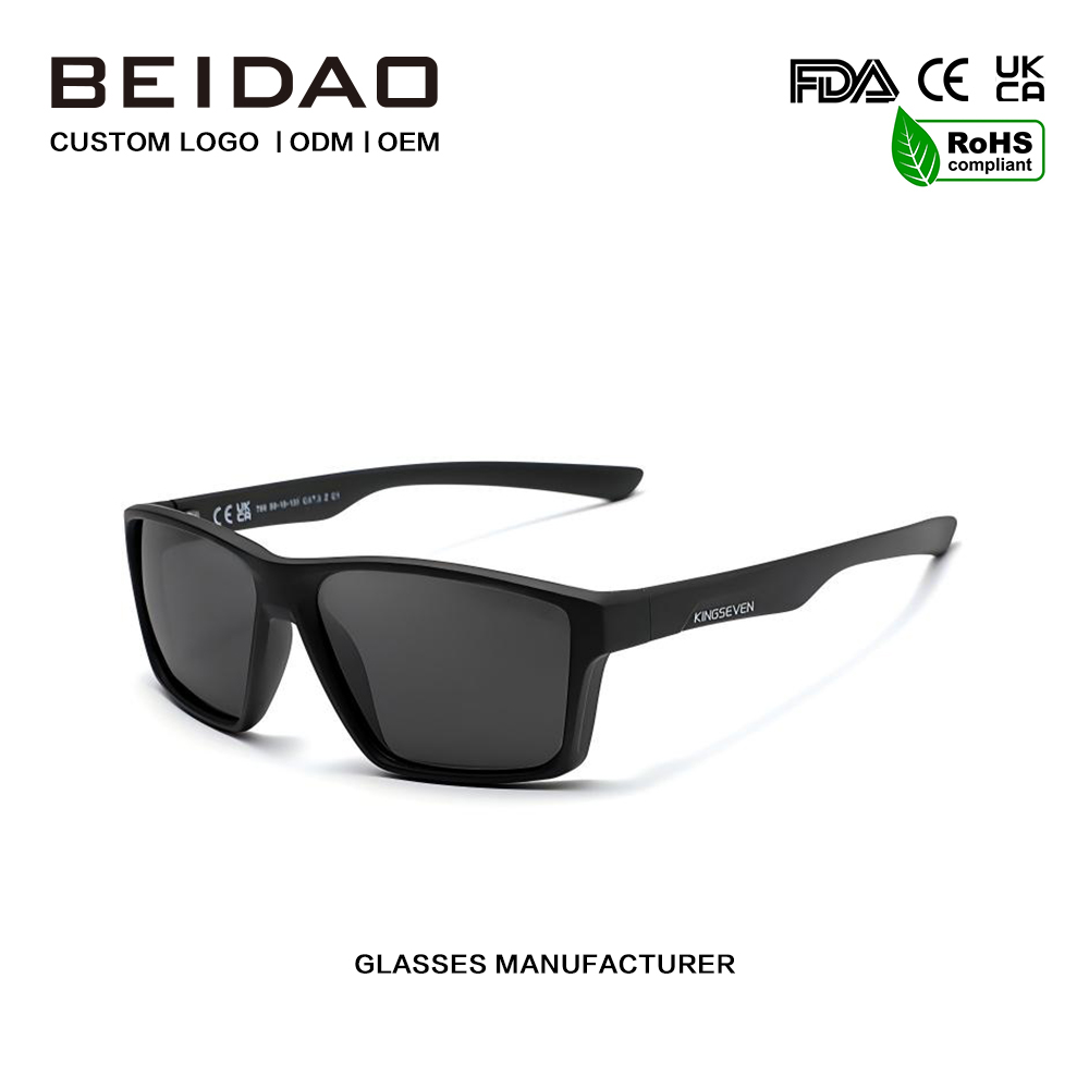 Wanita lan Pria Kacamata Hitam Terpolarisasi TR90 Anyar